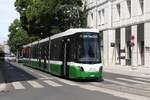 Am 7.7.2026 fuhren erstmals zwei neue  Flexitys  den ganzen Tag im Fahrgasteinsatz und kamen dabei auf der Linie 17 zwischen Wetzelsdorf und dem LKH St.