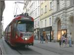 Tram 528  Leoben  am Kaiser Franz Josef Quai in Graz.