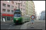 Wagen 510 (Grazer Typ Mannheim) an der Haltestelle Hauptbahnhof Annenstrae / Eggenberger Grtel. Aufgenommen am 06.03.11.