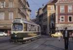 Graz GVB SL 7 (GT8 2) Hauptbrcke am 17. Oktober 1978.