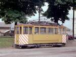 Innsbruck IVB Arbeitstriebwagen 21 (SWS/MFO 1909, ex Zürich Ce 2/2 144 (Geschenk der Stadt Zürich 1954), 1971 Schienenschleifer) Bergisel am 14.