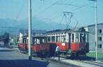 Straßenbahn Innsbruck__Mittelgebirgsbahn__Endstation Igls, der Tw setzt um.__10-08-1972