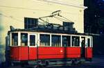 Straßenbahn Innsbruck___Tw 31 [1900, SIG/Siemens] ex Basel, 1950 nach Innsbruck, ab 1966 Verschub-Tw, 1978 außer Dienst, museal erhalten.__10-08-1972