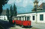 Straßenbahn Innsbruck___Tw 28 [1900, SIG/Siemens; ex Basel, seit 1950 in Innsbruck, 1967-78 Verschub-Tw, als histor.