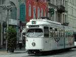 IVB wagen 76 mit linie 3 nach Amras am sonnigen 12 Juli 2008.