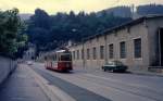 Innsbruck IVB SL 1 (GTw 85) Klostergasse am 14. Juli 1978.