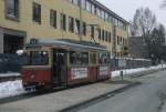 Innsbruck IVB SL 1 (Lohner-/ELIN-Grossraumtriebwagen 64, Bj 1960) Falkstrasse am 23.