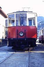 1971 - TW4 der Stubaitalbahn, damals noch selbständig und mit Wechselstrom betrieben - Endbhf.