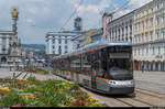 Flexity Cityrunner 067 der zweiten Generation überquert am 31.