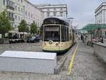 Linzer Linien 504 als Linie 50 der P�stlingbergbahn zum P�stlingberg, am 26.07.2026 auf dem Hauptplatz in Linz.