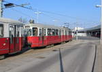 Wien Wiener Linien SL 25 (E1 4742 + c4 1318) XXII, Donaustadt, Kagran am 13.