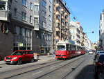 Wien Wiener Linien SL 5 (E1 4542 + c4 1364) VIII, Josefstadt, Laudongasse / Lederergasse (Hst.