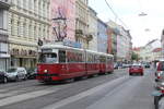 Wien Wiener Linien SL 5 (E1 4542 + c4 1364) XX, Brigittenau, Wallensteinstraße am 12.