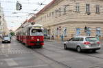 Wien Wiener Linien SL 5 (E1 4788 + c4 1314) Spitalgasse / Alser Straße am 27. Juni 2017.