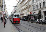 Wien Wiener Linien SL 5 (E1 4844 + c4 1319) VIII, Josefstadt, Josefstädter Straße / Albertgasse (Hst.