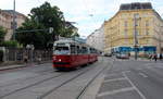 Wien Wiener Linien SL 5 (E1 4733 + c4 1327) IX, Alsergrund, Spitalgasse / Sensengasse / Lazarettgasse am 28.