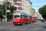 Wien Wiener Linien SL 6 (E1 4523 + c3 1260) X, Favoriten, Quellenplatz am 29.