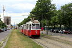 Wien Wiener Linien SL 6 (E2 4091 + c5) XI, Simmering, Simmeringer Hauptstraße / Weißenböckstraße am 30.