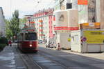 Wien Wiener Linien SL 31 (E2 4059 + c5 14xx) XXI, Floridsdorf, Schöpfleuthnergasse am 13. Mai 2017.