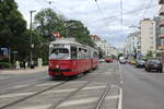 Wien Wiener Linien SL 33 (E1 4743) XX, Brigittenau, Jägerstraße / Brigittaplatz am 29.