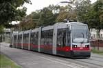 Triebwagen 650,Linie 6,Wien Mariahilfergürtel,3.09.2017.