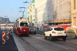 Wien Wiener Linien SL 6 (E1 4515) X, Favoriten, Absberggasse am 19. Oktober 2017.