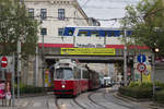 E2 4319 mit c5 1519 auf der Linie 1 am Radetzkyplatz, 10.10.2017