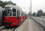 Wien Wiener Linien SL 26 (c4 1318 + E1 4858) XXII, Donaustadt, Hst.