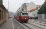 Wien Wiener Linien SL 26 (E1 4743 + c4 1325) XXII, Donaustadt, Kagran, Donaufelder Straße am 18. Oktober 2017.