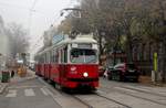 Wien Wiener Linien SL 49 (E1 4539 (Bombardier-Rotax 1974)) XIV, Penzing, Hütteldorfer Straße / Lützowgasse am 20. Oktober 2017.