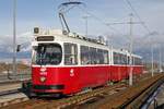 Triebwagen 4059,Liie 31,Floridsdorfer Brücke am 17.01.2018.