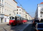 Wien Wiener Linien SL 49 (E1 4539 + c4 1363) XV, Rudolfsheim-Fünfhaus, Märzstraße / Reithofferplatz am 17. Oktober 2017.