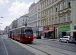 Wien Wiener Linien SL 5 (E1 4792 + c4 13xx) XX, Brigittenau, Wallensteinstraße am 4. August 2010. - Scan eines Farbnegativs. Film: Kodak FB 200-7. Kamera: Leica C2.