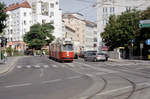 Wien Wiener Linien SL 38 (E2 4001 + c5 1401) XIX, Döbling, Billrothstraße / Döblinger Hauptstraße (Hst. Glatzgasse) am 5. August 2010. - Scan eines Farbnegativs. Film: Kodak FB 200-7. Leica C2.