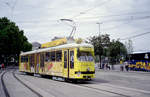 Wien Wiener Linien SL VRT (E1 4866) I, Innere Stadt, Schwedenplatz am 6. August 2010. - Scan eines Farbnegativs. Film: Kodak FB 200-7. Kamera: Leica C2.