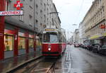 Wien Wiener Linien SL 67 (E2 4309 + c5 1509) X, Favoriten, Buchengasse (Endstation Reumannplatz) am 16. März 2018.