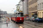 Wien Wiener Linien SL 6 (E2 4304) X, Favoriten, Absberggasse am 16. März 2018.