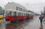 Wien Wiener Linien SL 6 (c5 1305 + E1 4509) XI, Simmering, Simmeringer Hauptstraße / (Straßenbahnbetriebs-)Bahnhof Simmering am 16.