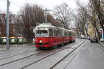 Wien Wiener Linien SL 25 (E1 4844 + c4 1317) XXI, Floridsdorf, Schloßhofer Straße / Freytaggasse am 16.