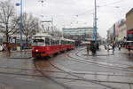 Wien Wiener Linien SL 30 (E1 4781 + c4 1337) XXI, Floridsdorf, Franz-Jonas-Platz / ÖBB-Bahnhof Floridsdorf / Schloßhofer Straße am 16. März 2018.