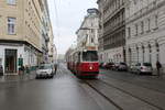 Wien Wiener Linien SL 5 (E2 4058) XX, Brigittenau, Rauscherstraße / Bäuerlegasse am 16. März 2018.