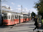 Wien Wiener Linien SL 6 (c3 1211 + E1 4511) Neubaugürtel / Europaplatz / Westbahnhof (Hst. Westbahnhof) am 21. Oktober 2010. - Scan eines Farbnegativs. Film: Kodak Advantix 200-2. Kamera: Leica C2.