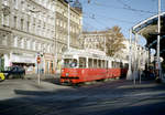 Wien Wiener Linien SL 6 (E1 4517 + c3 1269) Neubaugürtel / Märzstraße / Urban-Loritz-Platz  am 22. Oktober 2010. - Scan eines Farbnegativs. Film: Kodak Advantix 200-2. Kamera: Leica C2.