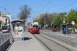 Wien Wiener Linien SL 25 (E1 4774) XXII, Donaustadt, Erzherzog-Karl-Straße / Polgarstraße (Hst. Polgarstraße) am 20. April 2018.