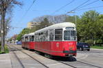 Wien Wiener Linien SL 25 (c4 1317 + E1 4844) XXII, Donaustadt, Erzherzog-Karl-Straße / Polgarstraße am 20.
