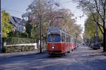 Wien Wiener Linien SL 41 (E2 4007) XVIII, Währing, Pötzleinsdorf, Pötzleinsdorfer Straße / Schafbergggasse am 22. Oktober 2010. - Scan eines Farbnegativs. Film: Kodak Advantix 200-2. Kamera: Leica C2.