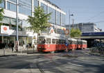 Wien Wiener Linien SL 26 (E1 4786 + c4 1313) XXI, Floridsdorf, Schloßhofer Straße / Franz-Jonas-Platz am 22. Oktober 2010. - Scan eines Farbnegativs. Film: Kodak Advantix 200-2. Kamera: Leica C2.