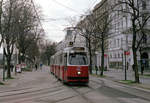 Wien Wiener Linien SL 1 (E2 4095) I, Innere Stadt, Franz-Josefs-Kai / Schottenring am 23. März 2016. - Scan eines Farbnegativs. Film: Fuji S-400. Kamera: Konica FS-1.