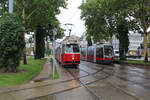 Wien Wiener Linien SL 18 (E2 4038) XV, Rudolfsheim-Fünfhaus, Neubaugürtel / Europaplatz am 23. Juli 2018.