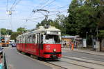 Wien Wiener Linien SL 49 (E1 4538 (Bombardier-Rotax, vorm. Lohnerwerke, 1974)) XIV, Penzing, Hütteldorf, Linzer Straße am 27. Juli 2018.